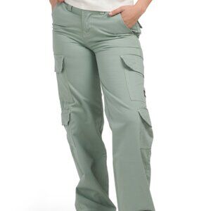 True Religion horseshoe green cargo pants womens size 28 NWT
